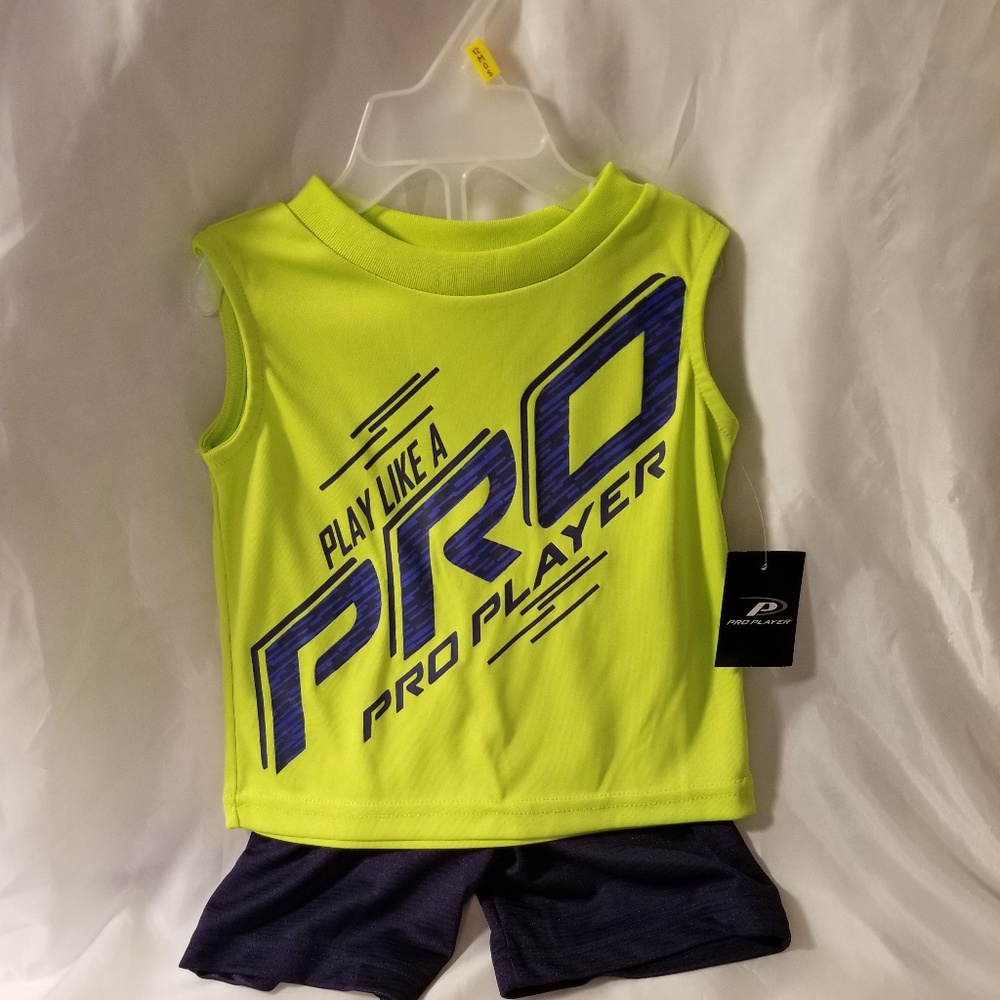 Boys Shorts Shirt Set Play Pro Player 12 Month
